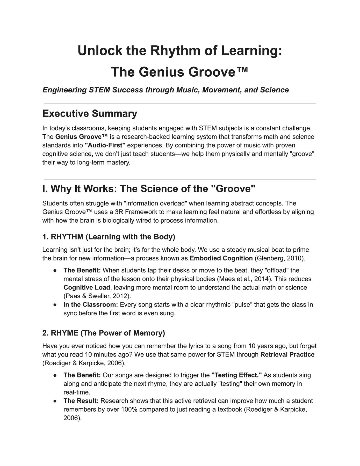 Genius Groove White Paper pg 3